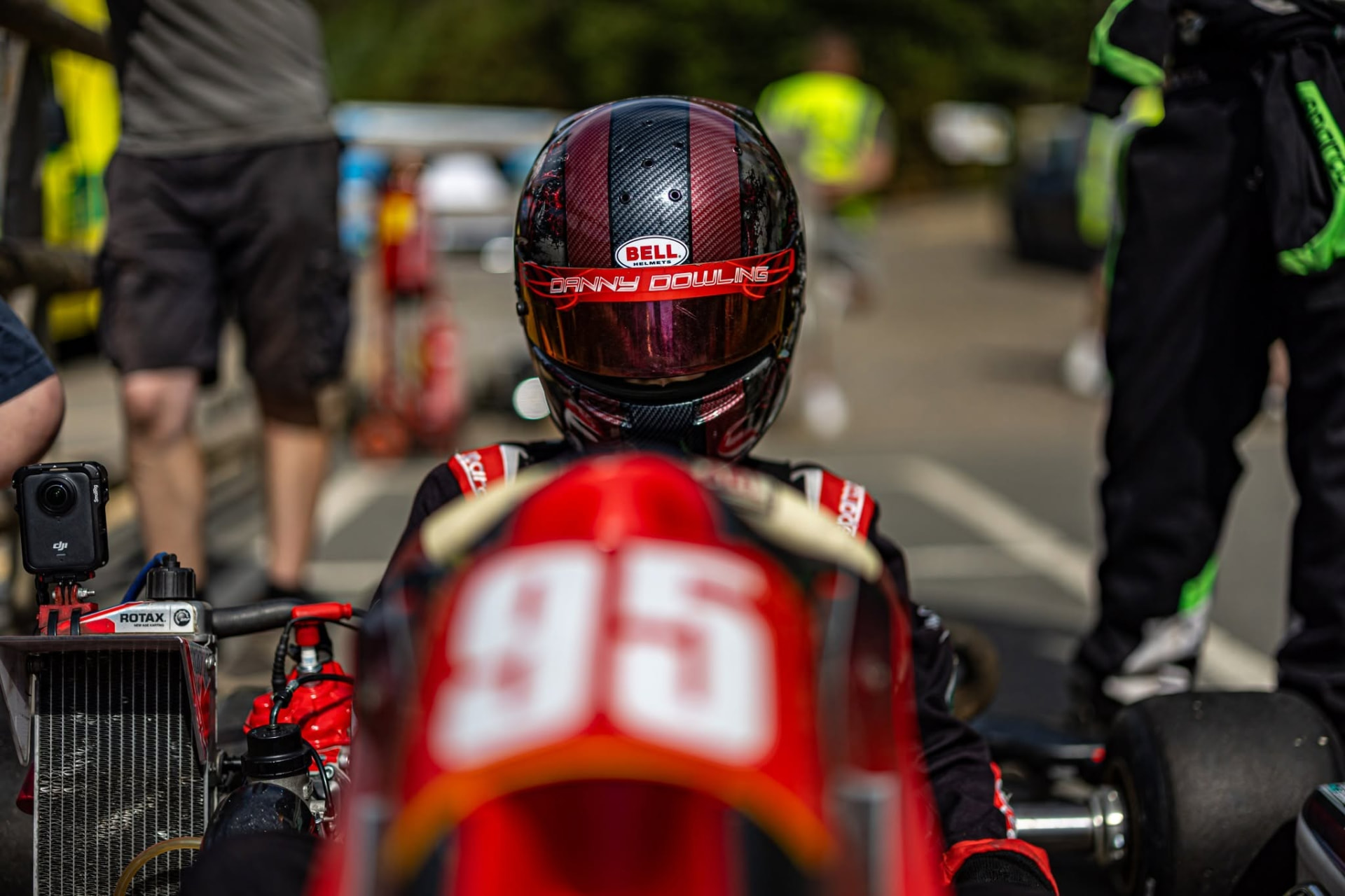 Danny in racing gear
