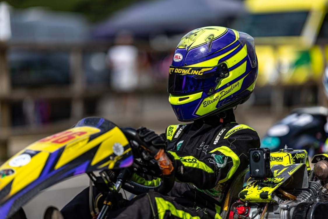 Elliott in racing gear